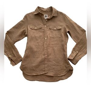 Tradlands Linen Shirt Button Up Top S